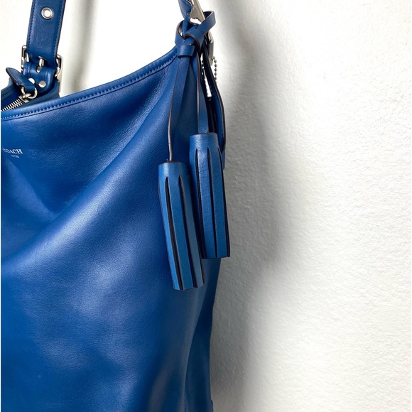 Coach Legacy Leather Duffle in Cobalt - NWT - Picture 5 of 11